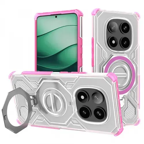 Husa pentru Xiaomi Redmi Note 14 Pro+ 5G, Techsuit, Carbon Shield Pro, Roz