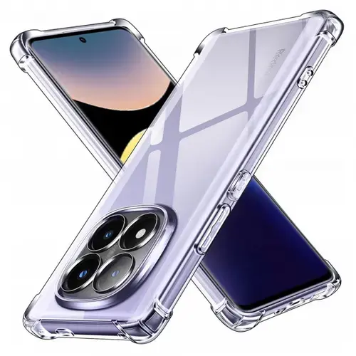 Husa pentru Xiaomi Redmi Note 14 Pro+ 5G, Techsuit, Shockproof Clear, Transparenta