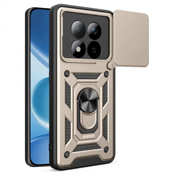 Husa pentru Xiaomi Redmi Note 15 Pro 5G, Techsuit, CamShield, Aurie