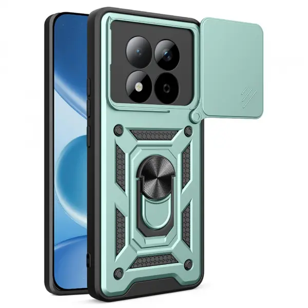 Husa pentru Xiaomi Redmi Note 15 Pro 5G, Techsuit, CamShield, Verde