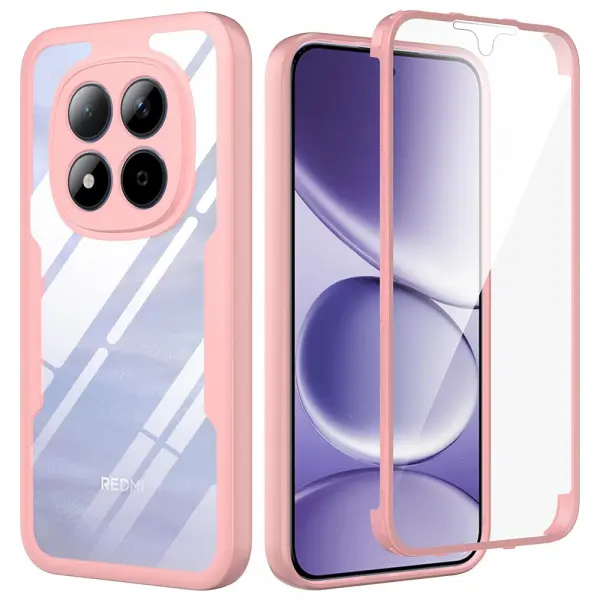 Husa pentru Xiaomi Redmi Note 15 Pro 5G, Techsuit, ColorVerse 360, Roz