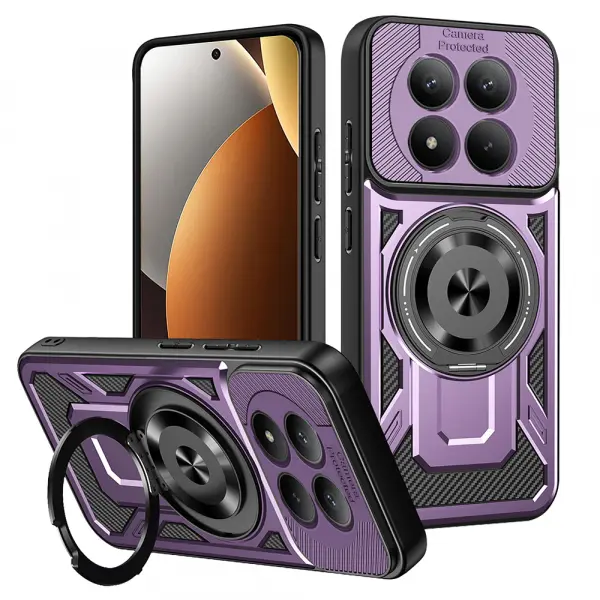 Husa pentru Xiaomi Redmi Note 15 Pro 5G, Techsuit, RuggedCam, Mov