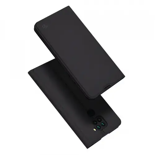 Husa pentru Xiaomi Redmi Note 9 / 10X 4G, Techsuit, Magskin Book, Neagra