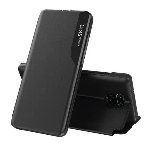 Husa pentru Xiaomi Redmi Note 9S / Note 9 Pro / Note 9 Pro Max, Techsuit, eFold, Neagra