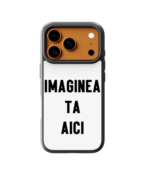 Husa personalizata cu poza ta pentru Apple iPhone + Folie de sticla CADOU - iPhone 17 Pro