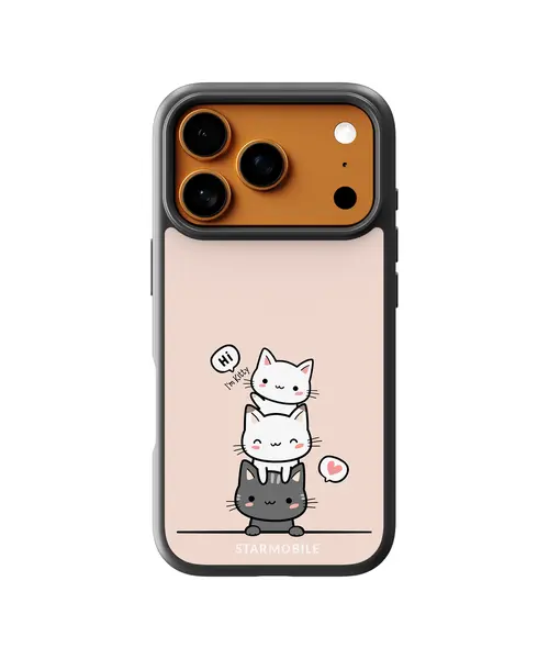 Husa Pink Kitty Cat Apple iPhone Impact Ultra - iPhone 17 Pro