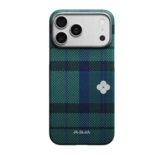 Husa Pitaka Flora in Grid Edge Casepentru iPhone 17 Pro, Verde