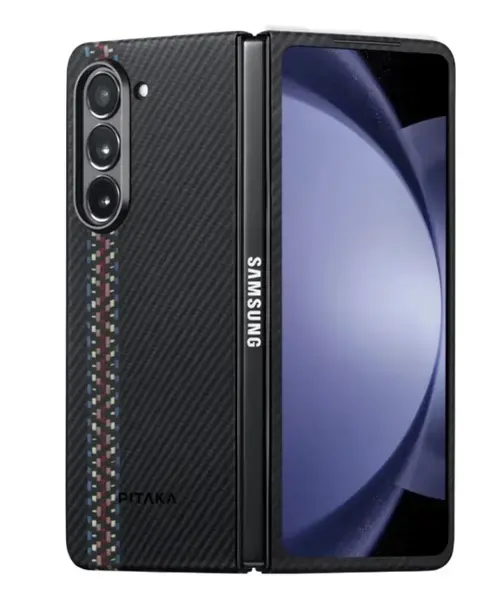 Husa Pitaka Fusion Weaving Air Case Rhapsody, 600D Aramida, pentru Samsung Galaxy Z Fold 5 (Negru)