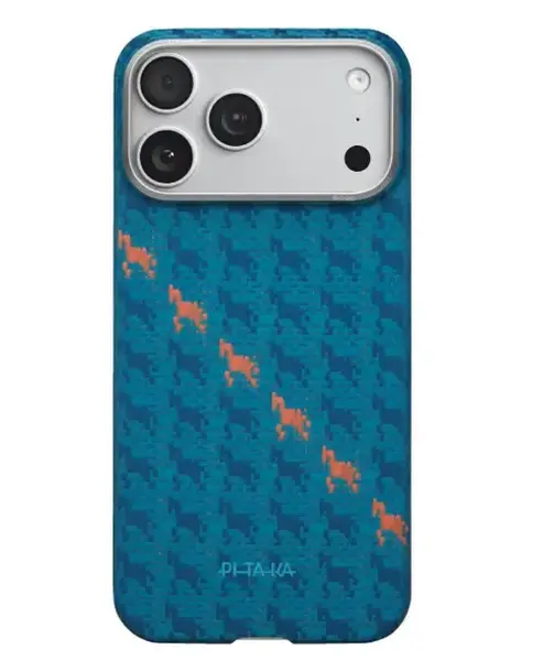 Husa Pitaka Happiness Rides Edge Case pentru iPhone 17 Pro Max, Indigo