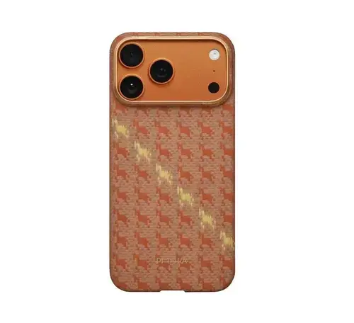 Husa Pitaka Happiness Rides Edge Case pentru iPhone 17 Pro, Portocaliu