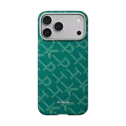Husa Pitaka pentru iPhone 17 Pro Max, Ultra-Slim, PitaTap (Auriu/Verde)