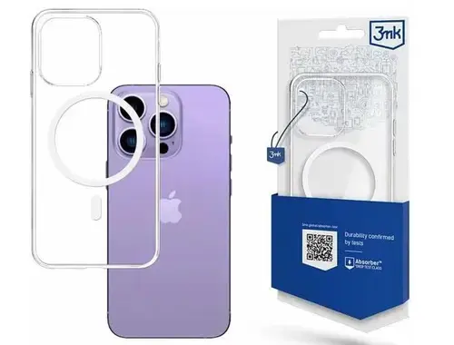 Husa Protectie Spate 3MK MagCase pentru Apple iPhone 14 Pro Max (Transparent)