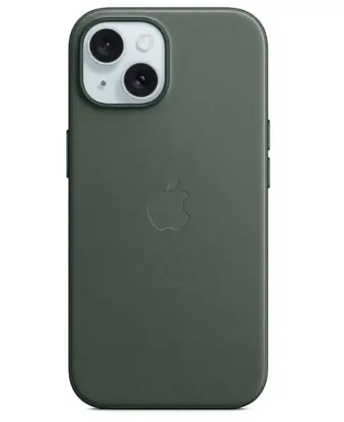 Husa Protectie Spate Apple FineWoven Case MagSafe pentru Apple iPhone 15 (Verde)