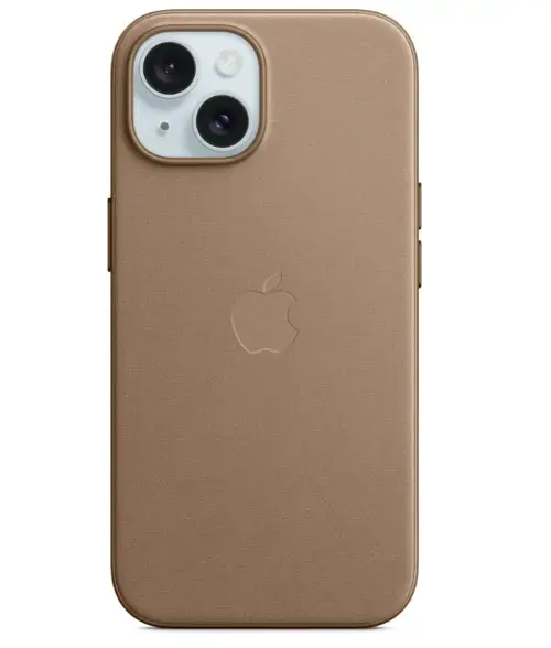 Husa Protectie Spate Apple FineWoven Case MagSafe pentru Apple iPhone 15 (Maro)