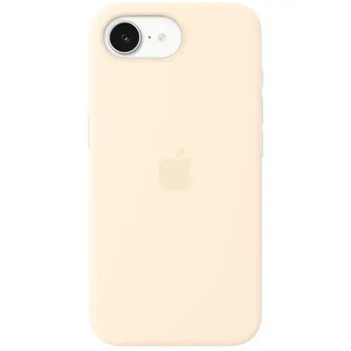 Husa protectie spate Apple Silicone Case cu MagSafe MHWG4ZM/A pentru iPhone 17e (Crem)