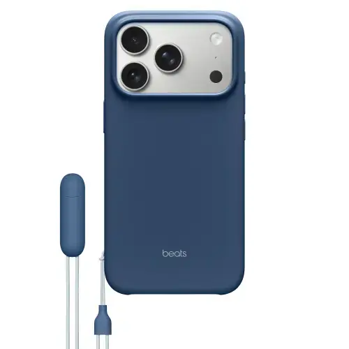 Husa Protectie Spate Beats MGTP4LL/A pentru Apple iPhpone 17 Pro, Kickstand Case cu Magsafe si Camera Control (Albastru)