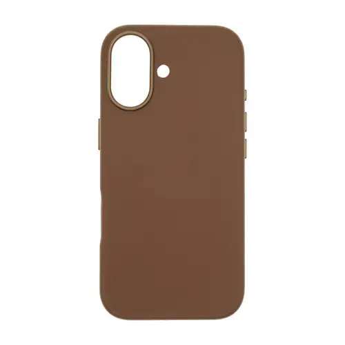 Husa Protectie Spate Dviced DV512019, Piele, MagSafe, pentru Apple iPhone 17 (Maro)