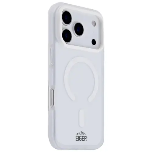 Husa Protectie Spate Eiger Blizzard EGCA00910 Magsafe GRS pentru Apple iPhone 17 Pro (Alb)