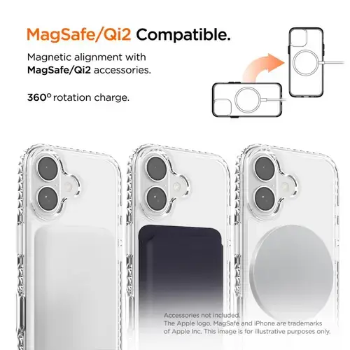 Husa Protectie Spate Eiger EGCA00884 Ice Grip Magsafe GRS pentru Apple iPhone 17 (Transparent)