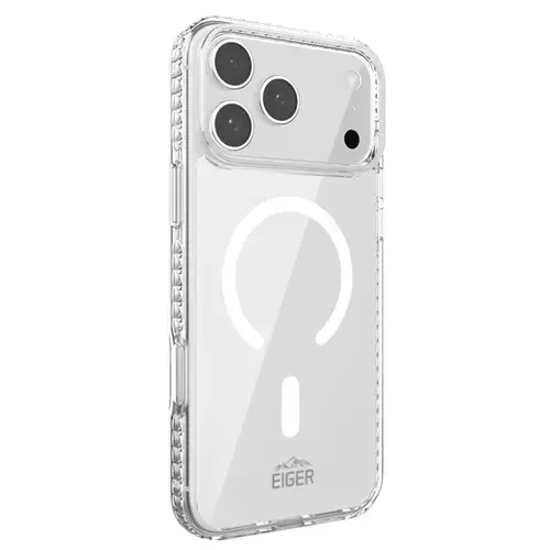 Husa Protectie Spate Eiger EGCA00886 Ice Grip Magsafe GRS pentru Apple iPhone 17 Pro (Transparent)