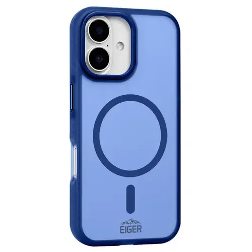 Husa Protectie Spate Eiger EGCA00912 Blizzard Magsafe GRS pentru Apple iPhone 17 (Albastru)