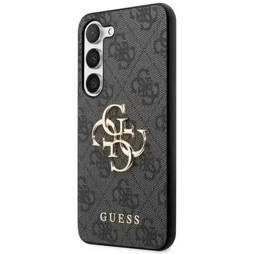 Husa Protectie Spate Guess GUHCSA354GMGGR PU 4G Metal Logo pentru Samsung Galaxy A35 5G (Gri)