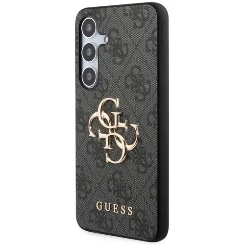 Husa Protectie Spate Guess PU 4G Metal Logo pentru Samsung Galaxy S24 (Gri)