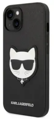 Husa Protectie Spate Karl Lagerfeld Saffiano KLHCP14MSAPCHK pentru iPhone 14 Plus (Negru)