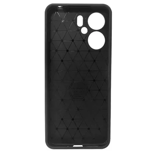 Husa Protectie Spate Lemontti LEMHCCFXR13CN Carbon Case Flexible pentru Xiaomi Redmi 13C 4G / 13C 5G / Poco M6 / C65 (Negru)