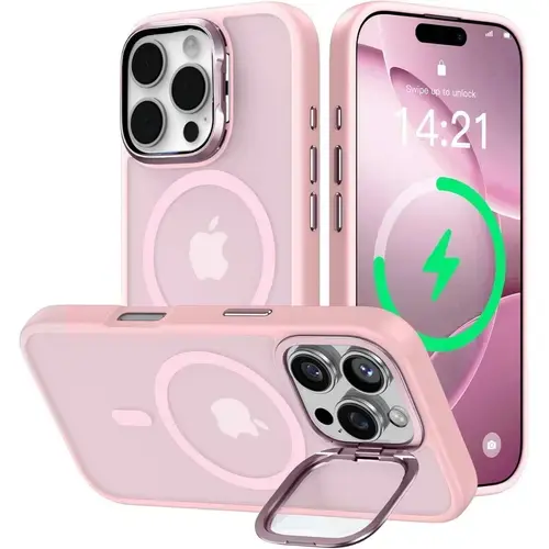 Husa Protectie Spate Lemontti LEMHHMIXVIPMR Hybrid MagSafe iPhone 16 Pro Max (Roz)