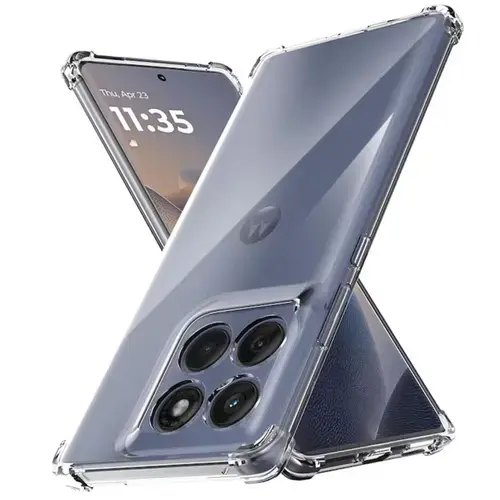 Husa Protectie Spate Lemontti LEMHSCSMEG60T Shockproof Clear Silicon pentru Motorola Edge 60 / Edge 60 Fusion (Transparent)