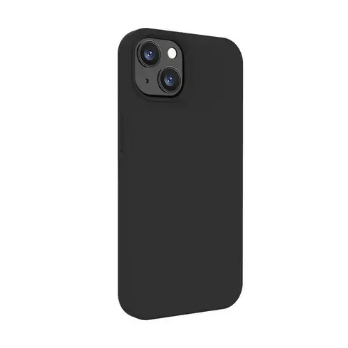 Husa Protectie Spate Lemontti Liquid Silicon LHLSI13BK pentru iPhone 13 (Negru)