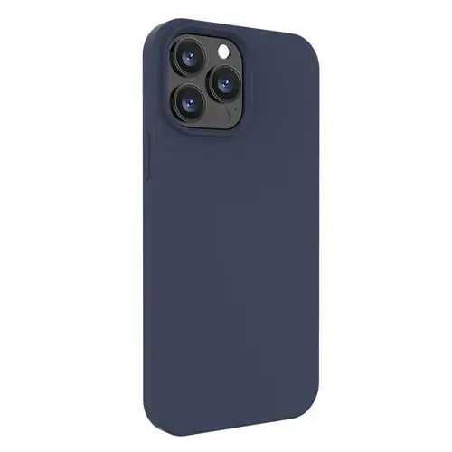Husa Protectie Spate Lemontti Liquid Silicon LHLSI13PDB pentru iPhone 13 Pro (Albastru)