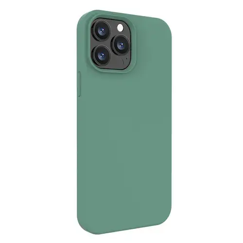 Husa Protectie Spate Lemontti Liquid Silicon LHLSI13PFG pentru iPhone 13 Pro (Verde)