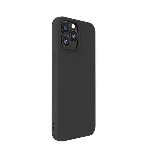 Husa Protectie Spate Lemontti Silicon Soft Slim LHSSSI13PMBK pentru iPhone 13 Pro Max (Negru)