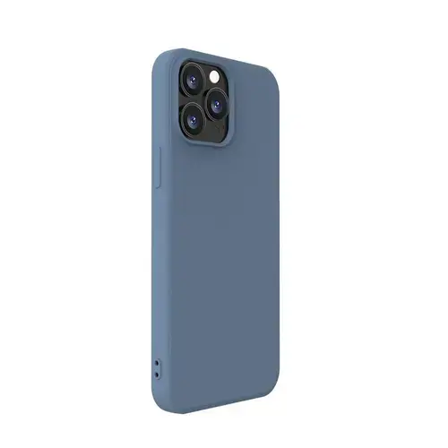 Husa Protectie Spate Lemontti Silicon Soft Slim LHSSSI13PML pentru iPhone 13 Pro Max (Albastru)