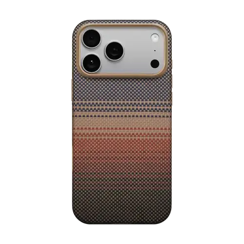 Husa Protectie Spate Pitaka KI1702BP pentru iPhone 17 Pro Aramid UltraGuard (Multicolor)