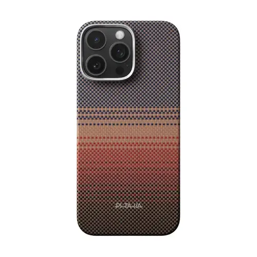 Husa Protectie Spate Pitaka pentru Apple iPhone 16 Pro Ultra-Slim, 600D, PitaTap™ (Multicolor)