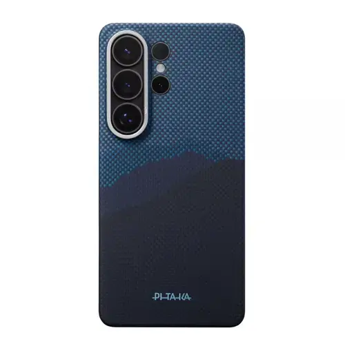 Husa Protectie Spate Pitaka pentru Samsung Galaxy S26 Ultra, Edge Ultra-Slim Case (Albastru)