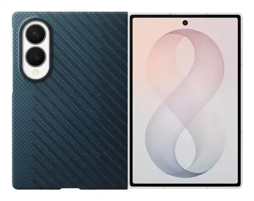 Husa Protectie Spate Samsung Carbon Magnet EF-KF971SNEGWW pentru Galaxy Z Fold8 (Albastru)