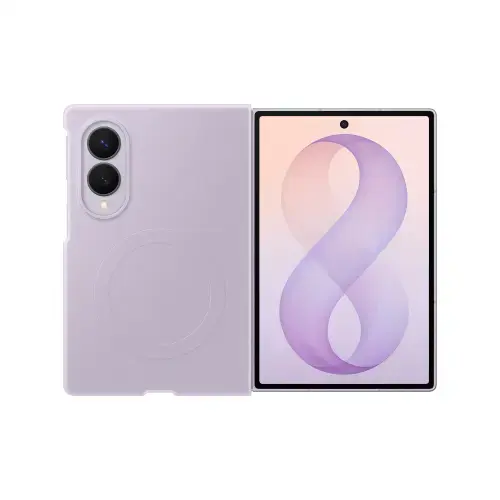Husa Protectie Spate Samsung Silicone Magnet EF-EF971CVEGWW pentru Galaxy Z Fold8 (Violet)
