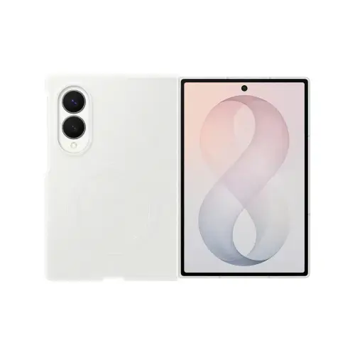 Husa Protectie Spate Samsung Silicone Magnet EF-EF971CWEGWW pentru Galaxy Z Fold8 (Alb)