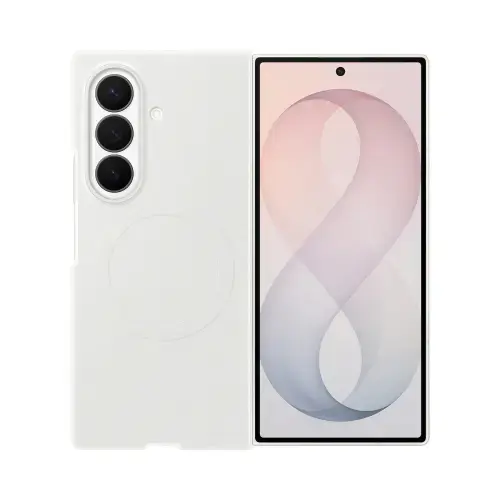 Husa Protectie Spate Samsung Silicone Magnet EF-EF976CWEGWW pentru Galaxy Z Fold8 Ultra (Alb)