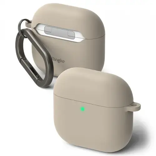 Husa Ringke pentru Apple AirPods 4, Crem