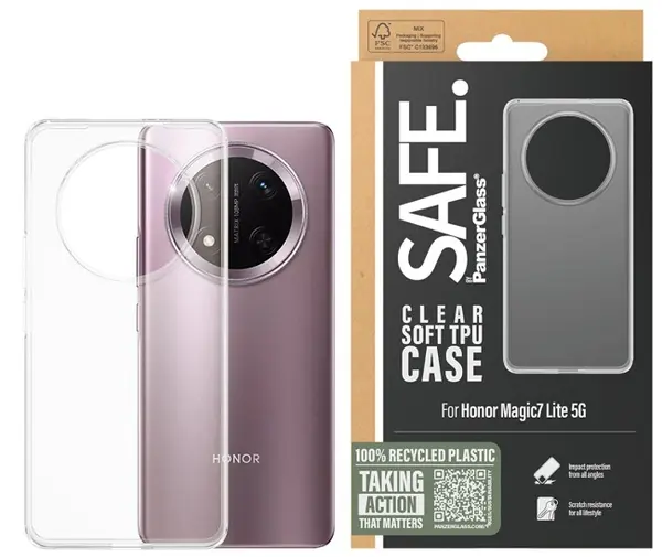 Husă SAFE - Honor Magic 7 lite, transparent