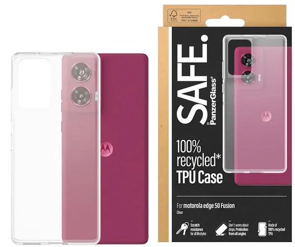 Husă SAFE - Motorola Edge 50 Fusion, transparent