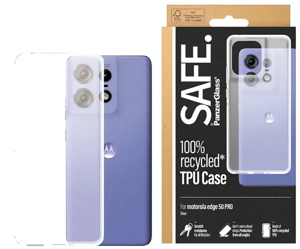 Husă SAFE - Motorola Edge 50 Pro, transparent