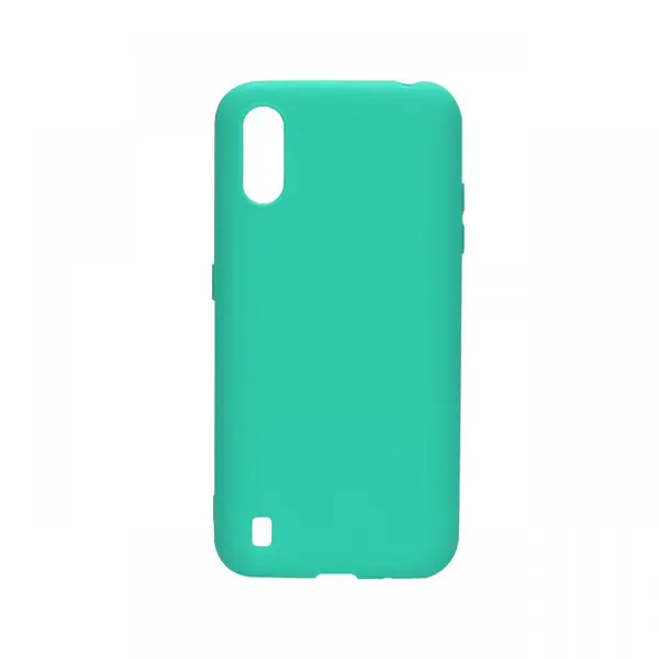 Husa Samsung Galaxy A01 Lemontti Silicon Silky Turcoaz