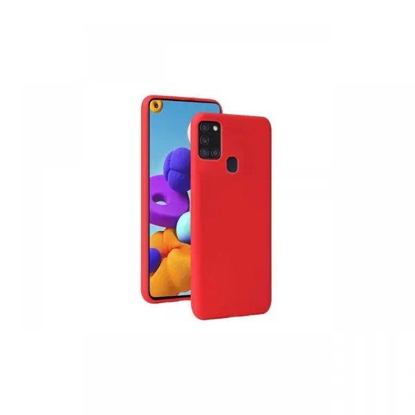 Husa Samsung Galaxy A21s Lemontti Silicon Silky Rosu