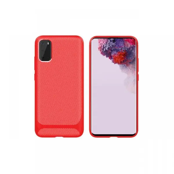 Husa Samsung Galaxy S20 Enkay Carbon Fiber Red